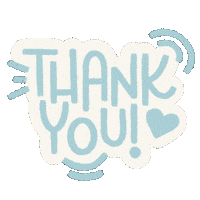 Heart Thank You Sticker