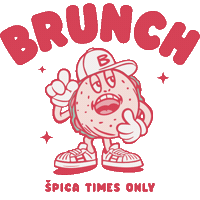 Brunch Bagel Sticker