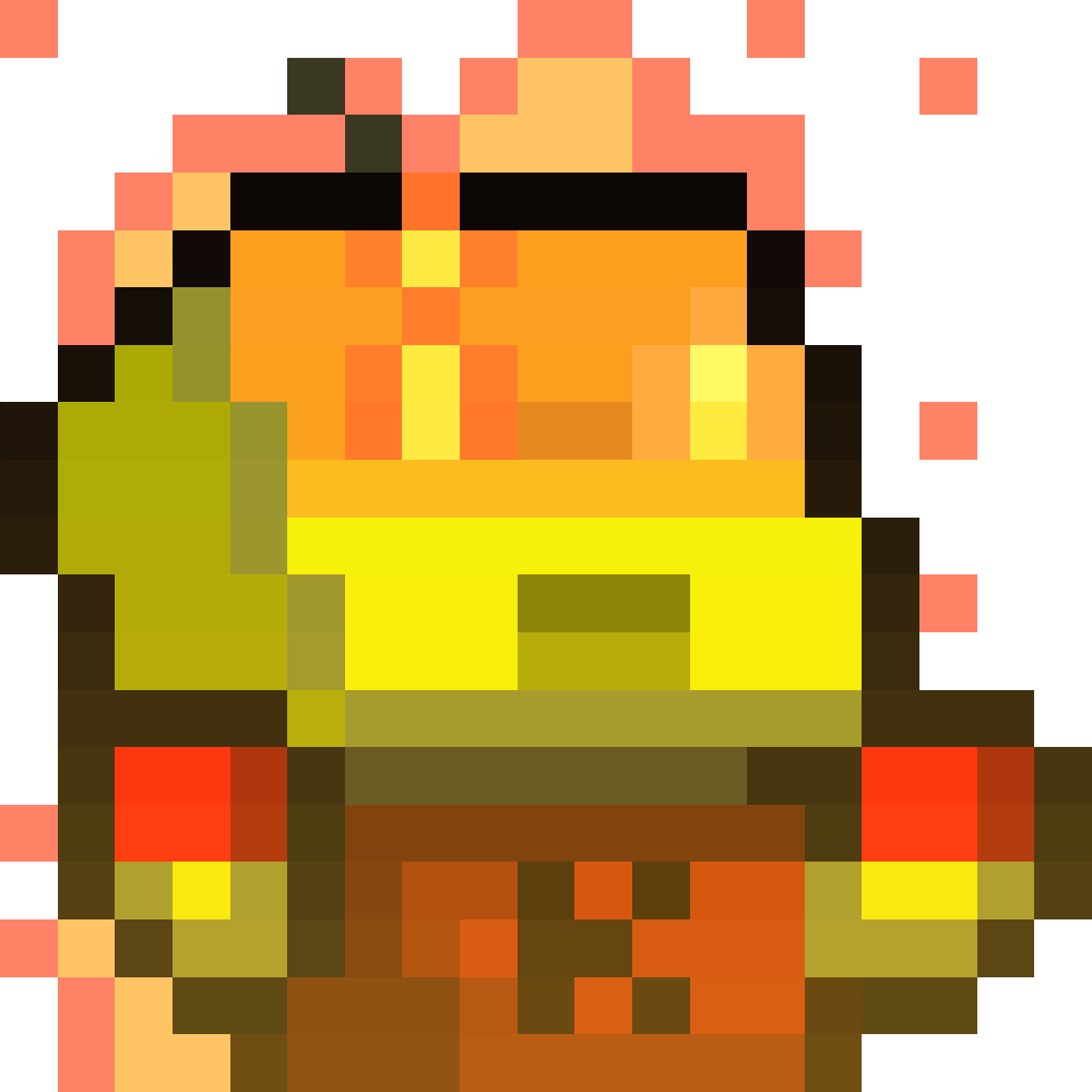Fire 8Bit Sticker