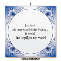 Wijsheid Spreuk Sticker by Tegelspreuken.nl