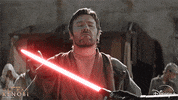 Obi-Wan Kenobi Lightsaber GIF by Disney+