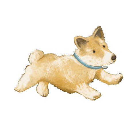 Elizatodd happy dog puppy pet Sticker