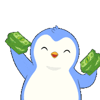 Money Retire Sticker by Pudgy Penguins