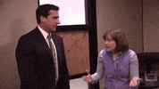 okay whatever michael scott yeah right yeah okay GIF