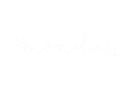 ewhitmyre monday lettering ewhitmyre Sticker