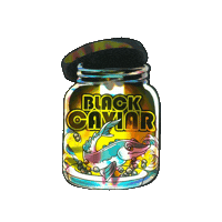 Black Caviar Hfa Sticker by Happy Feelings™ Amsterdam