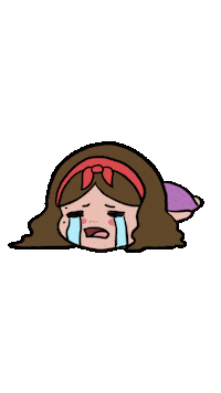 Sad Girl Crying Sticker