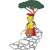 manneken pis gladiator Sticker by Delvaux