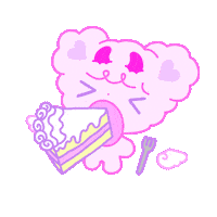 Hungry Happy Birthday Sticker by Lilac's World