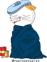 portodosgatos cat gato gatinho doente Sticker