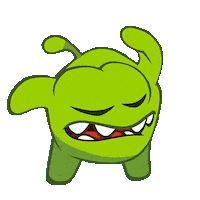 Cuttherope Sticker by Om Nom