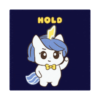 Keep Calm Hold On Sticker by Brave Unicorn