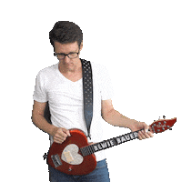 Guitar Brille Sticker by Bewie Bauer