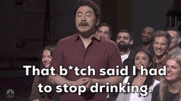 Snl Stop Drinking GIF by Saturday Night Live