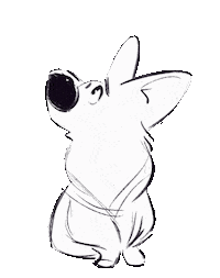 Animwoodsy nervous corgi choices animwoodsy Sticker