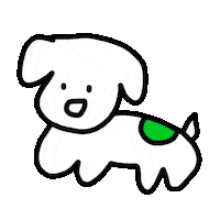 nungnunge dog animal puppy 귀여운 Sticker