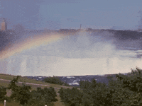 Rainbow Waterfall GIF by Archives of Ontario | Archives publiques de l'Ontario