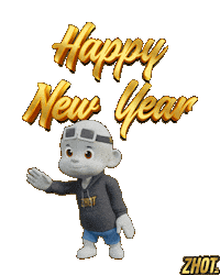 Happy New Year Sticker by Zhot
