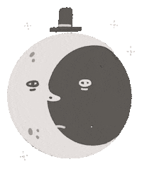 corahlouise wow face man moon Sticker