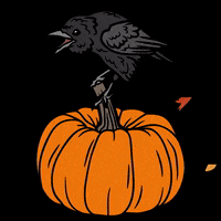 GiftsFromCrows fall spooky autumn pumpkin GIF