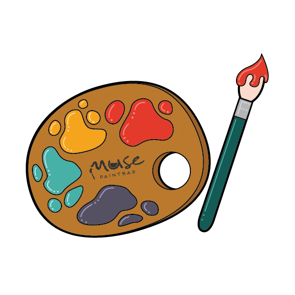 Art Paintandsip Sticker by Muse Paintbar