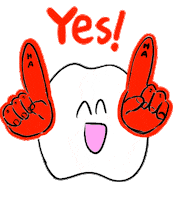 Teeth Yes Sticker