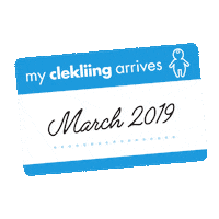 expecting due date Sticker by Clek