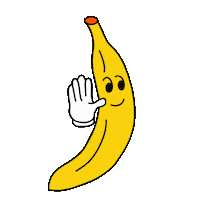 Banana Crying Sticker by MICA Graphic Design Motion