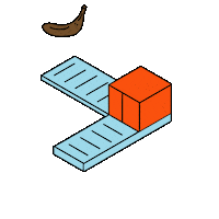 Banana Crying Sticker by MICA Graphic Design Motion