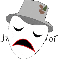 studiolawijt mask jamesensor artensor Sticker