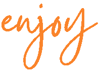 Enjoy Calligraphy Sticker by Corinne Wallington Social