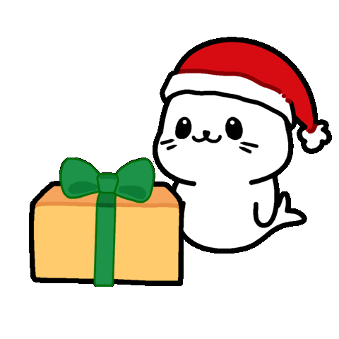 Christmas Time Seal Sticker by Sappy Seals