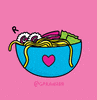 I Love You Food GIF by Carawrrr