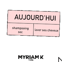 hair spray Sticker by Myriam K Paris