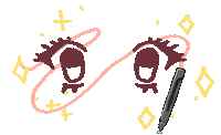 Star Cute Eyes Sticker by SonarPen
