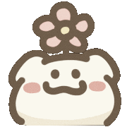 buymochi_w happy flowers shy nanikore Sticker