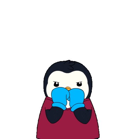 Fight Fighting Sticker by Pudgy Penguins