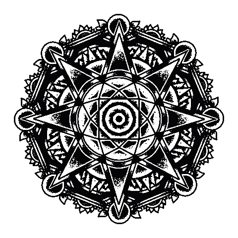 Capstan mandala Sticker
