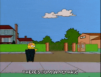 lisa simpson running GIF