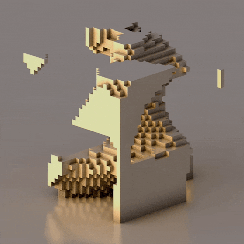 3d gold GIF by Shurly