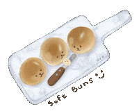 dreamer_oyo bread butter buns oyo Sticker