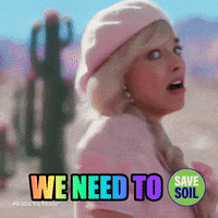 Barbie Doll Wow GIF by Save Soil - Art For Soil