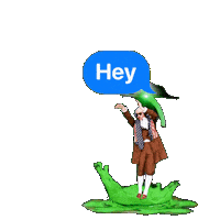 Hey Girl Flirt Sticker