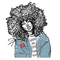 That Girl Beauty Sticker by STUK DESIGNS NON-PROFIT ORGANIZATION