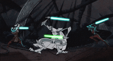 Clone Wars Lightsabers GIF