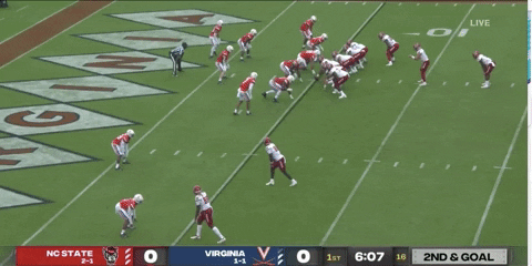 therealessad giphygifgrabber football uva ncstate GIF