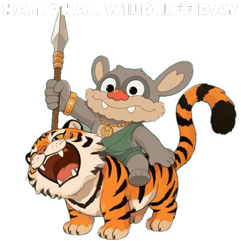Animal Kingdom Tiger Sticker