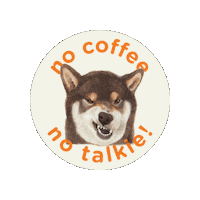 shisopaper coffee monday shiba inu shisopaper Sticker