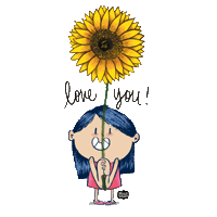In Love Flower Sticker by Alicia Souza