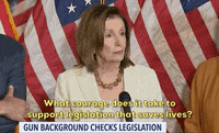 news nancy pelosi gun control gun violence bipartisan background checks act of 2019 GIF